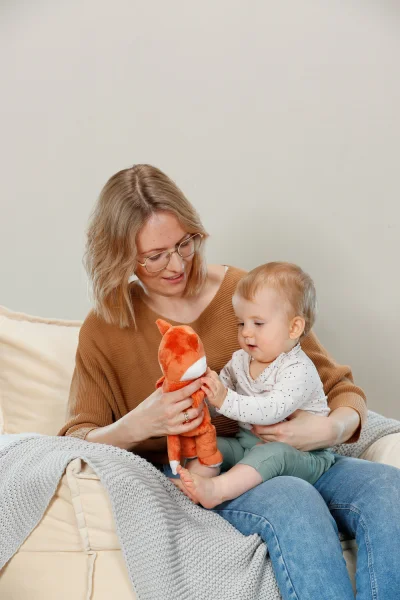  Kūdikių lėlytė FUNNY FOX, 26 cm thumbnail 3