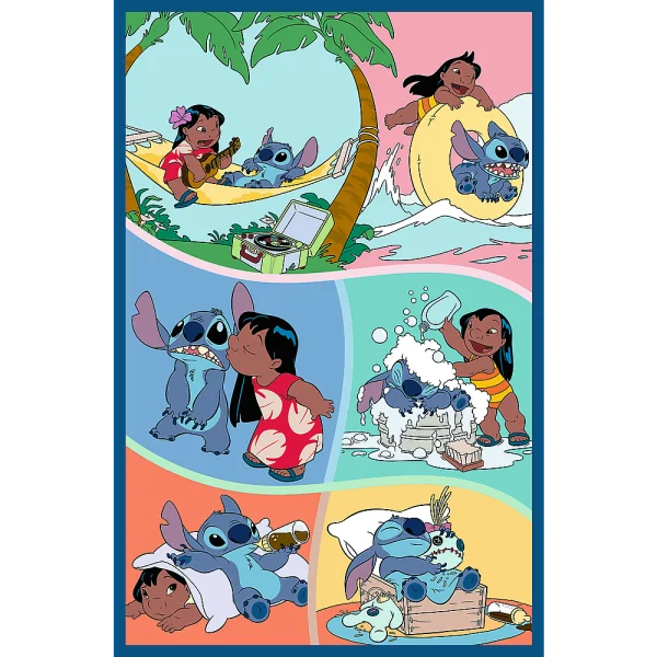  DISNEY STITCH Dėlionių rinkinys „Stičo pasaulis“, 3 x 80 det. thumbnail 3