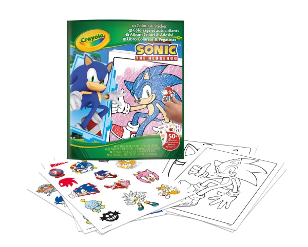  SONIC Spalvinimo rinkinys su lipdukais