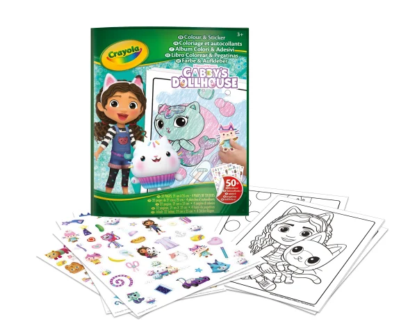  GABBY´S DOLLHOUSE Spalvinimo rinkinys su lipdukais