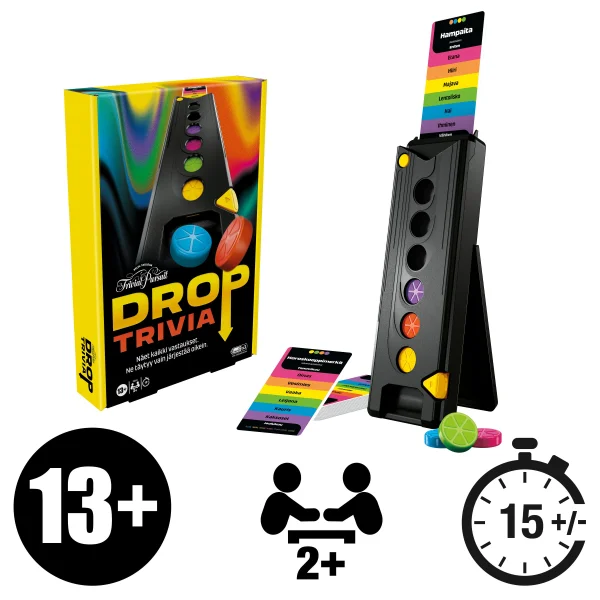Trivial Pursuit Drop Trivia Game FIN thumbnail 4