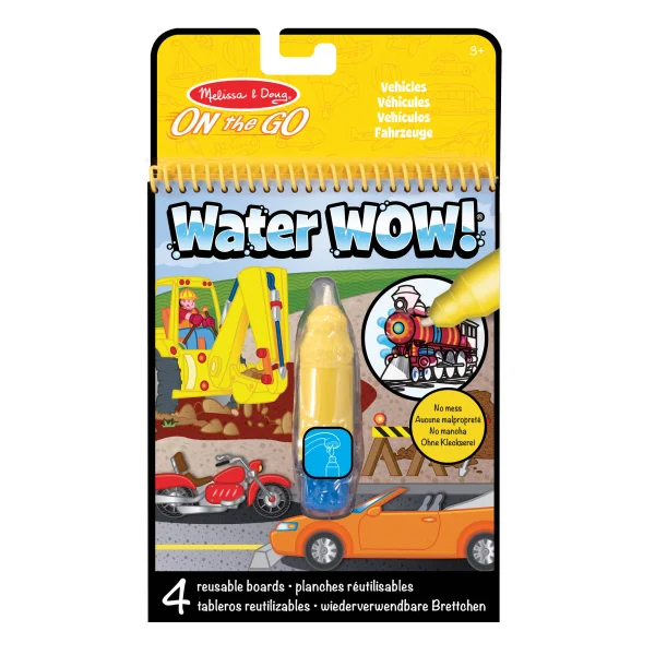  WATER WOW! Piešimo vandeniu rinkinys „Transporto priemonės“