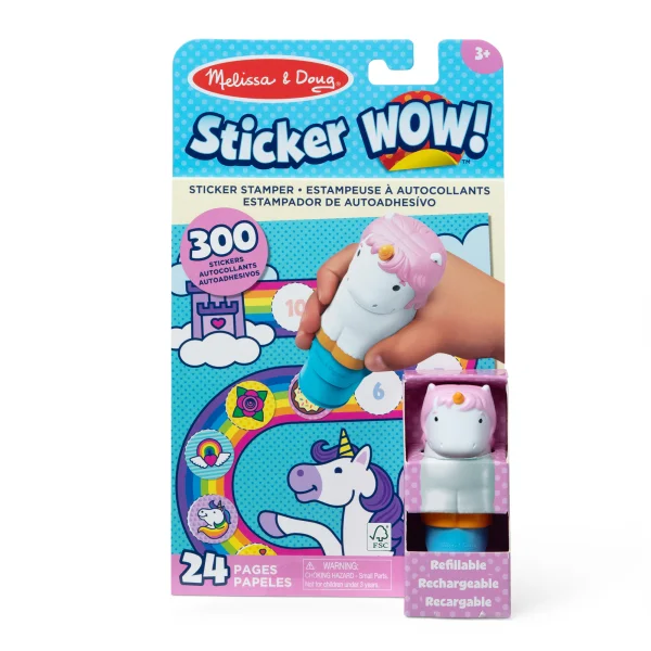 STICKER WOW! Veiklos knygelė „Vienaragis“