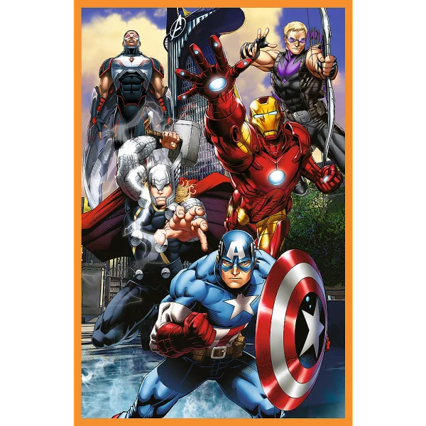  AVENGERS Dėlionių rinkinys „Veiksmo diena“, 3 x 80 det.