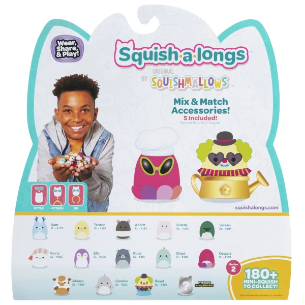  SQUISH-A-LONGS Herojai, 14 vnt., 2,5 cm thumbnail 51