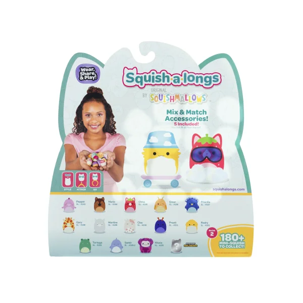  SQUISH-A-LONGS Herojai, 14 vnt., 2,5 cm thumbnail 16