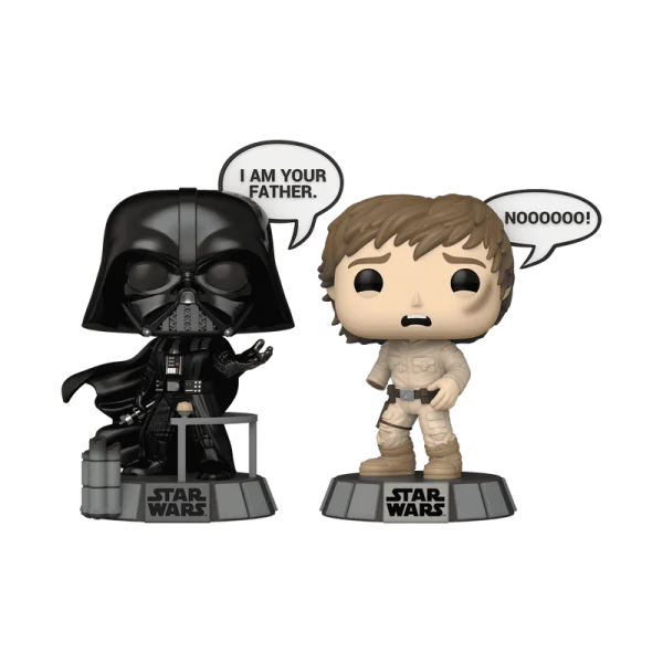  POP! Vinilinė figūrėlė: Star Wars - Darth Vader & Luke Skywalker (Sayings), 2-pack