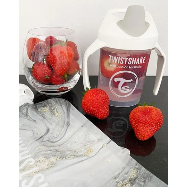 Twistshake puodelis mini baltas nuo 4mėn 230 ml 78053  thumbnail 3