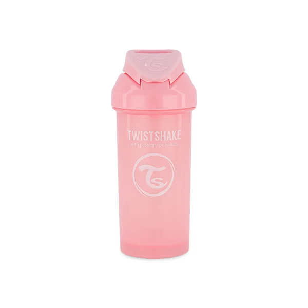 gertuvė su šiaudeliu nuo 6mėn., 360 ml, rausva 78588