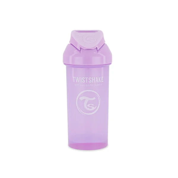 gertuvė su šiaudeliu nuo 6mėn., 360 ml, violetinė 78591