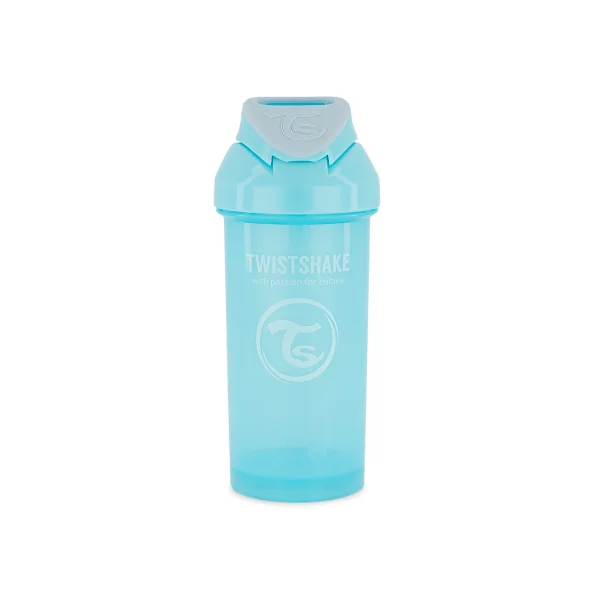 gertuvė su šiaudeliu nuo 6mėn., 360 ml, mėlyna 78589