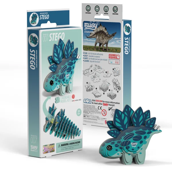  3D kartoninis modelis „Stegozauras“