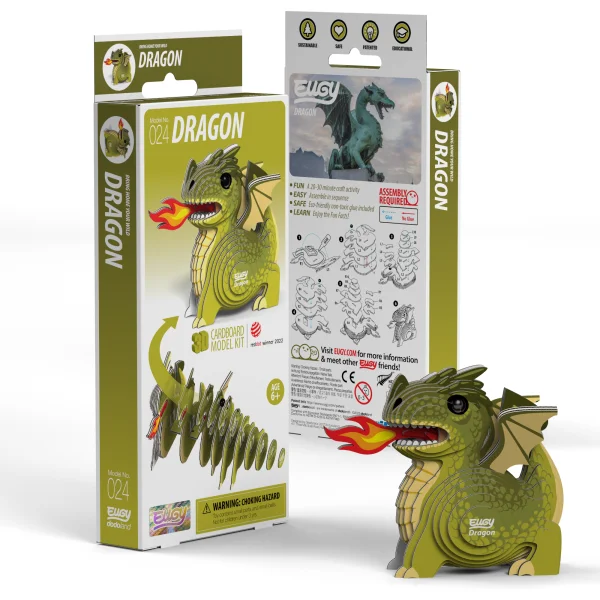  3D kartoninis modelis „Drakonas“