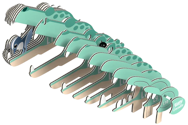  3D kartoninis modelis „Krokodilas“ thumbnail 2
