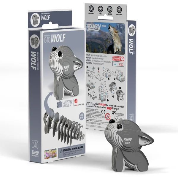  3D kartoninis modelis „Vilkas“