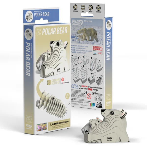  3D kartoninis modelis „Poliarinis lokys“