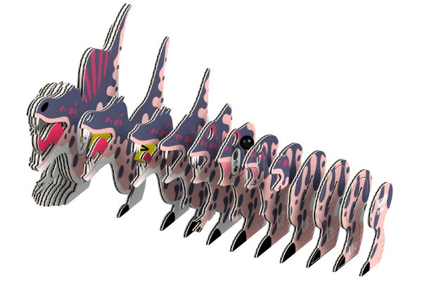  3D kartoninis modelis „Spinozauras“ thumbnail 2