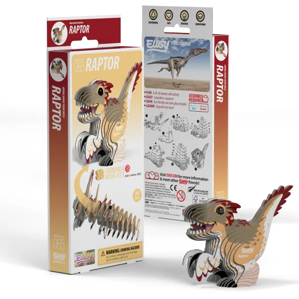  3D kartoninis modelis „Velociraptorius“