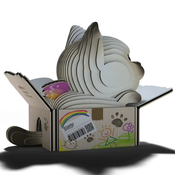  3D kartoninis modelis „Kačiukas Mocha“ thumbnail 6