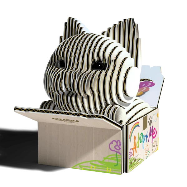  3D kartoninis modelis „Kačiukas Mocha“ thumbnail 5