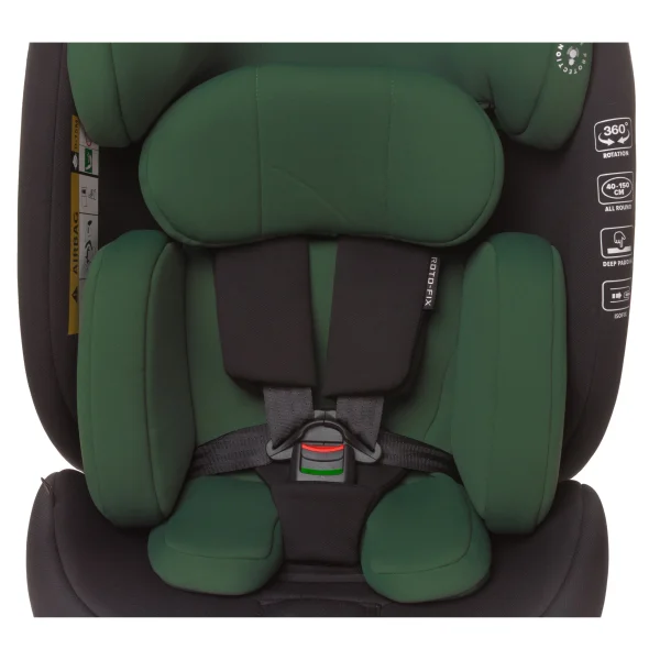 4Baby autokėdutė ROTO-FIX 40-150CM I-SIZE tamsiai žalia thumbnail 2
