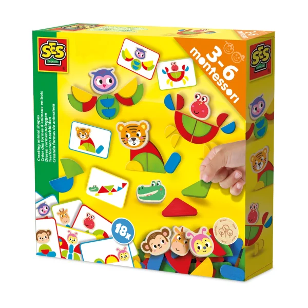  MONTESSORI Rinkinys „Linksmieji gyvūnėliai“