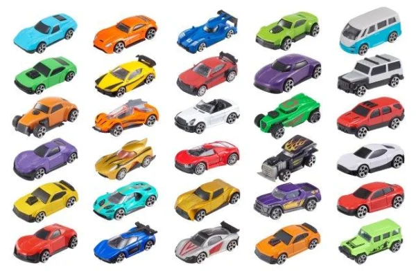  Gatvės automobiliai, 5 vnt., 7,5cm