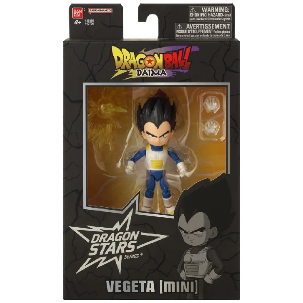 DRAGON STARS Poseable figūrėlė su priedais - Vegeta Mini (Diama), 7cm