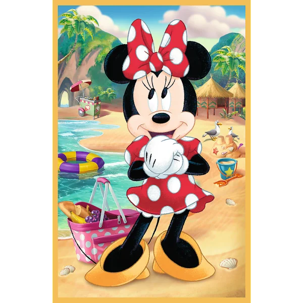  DISNEY MICKEY MOUSE Dėlionių rinkinys „Peliuko atostogos“, 3 x 50 det.