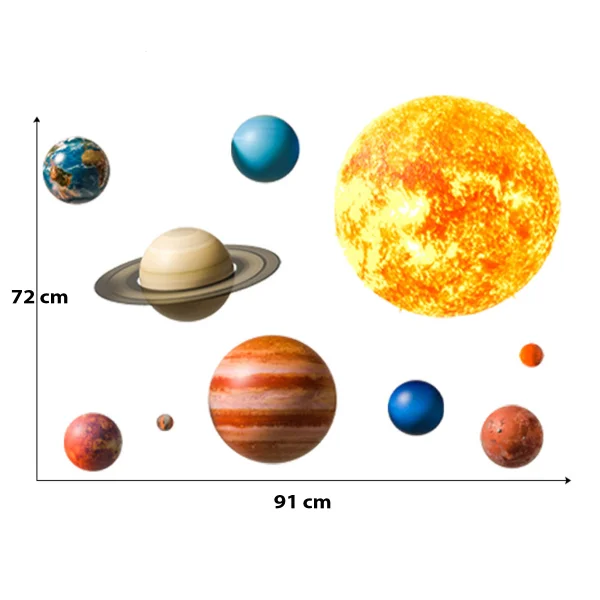 SIPO lipdukas sienoms  planetos 91x72cm WS63039 thumbnail 3
