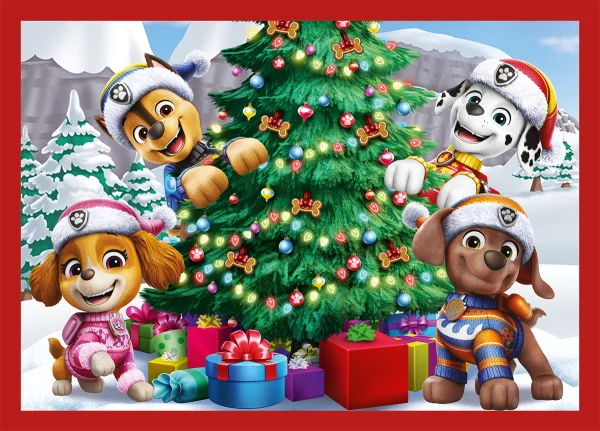  PAW PATROL 4 dėlionių rinkinys „Kalėdinė dėlionė“ thumbnail 2