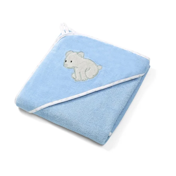 rankšluostis su gobtuvu veliūras 100x100 mėlynas, koala, 540/04