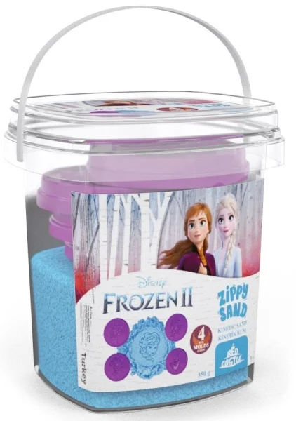 Mėlynos spalvos kinetinis smėlis"Frozen" 350g.
