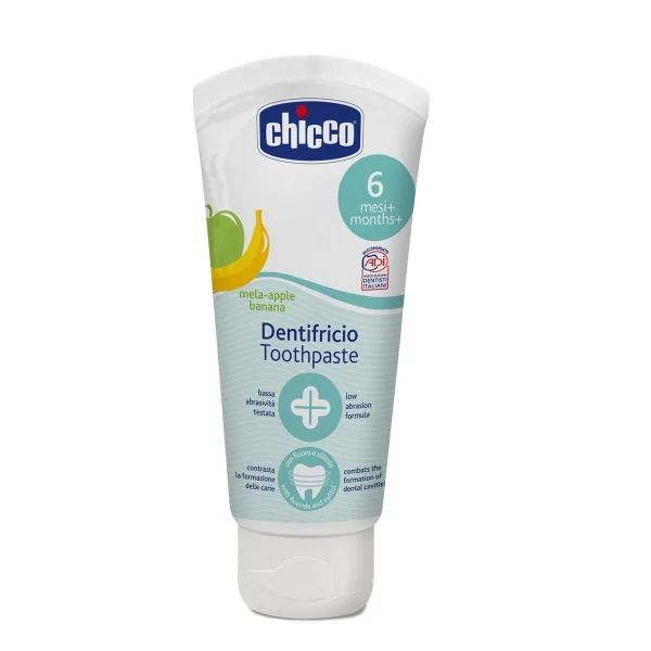  Dantų pasta vaikams, bananų-obuolių skonio, 50ml