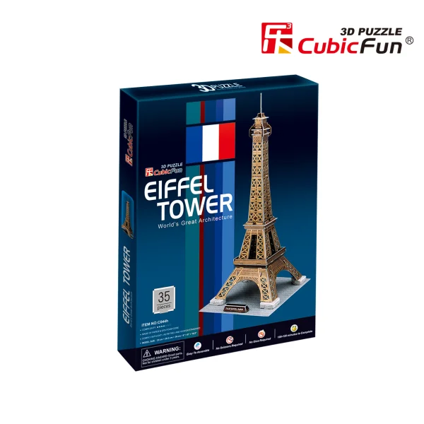 CUBICFUN 3D dėlionė „Eifelio bokštas“