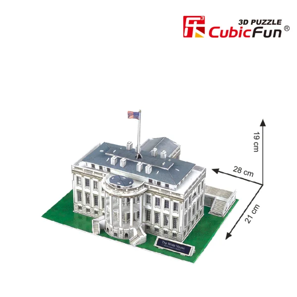 CubicFun 3D dėlionė „Baltieji rūmai“ thumbnail 2