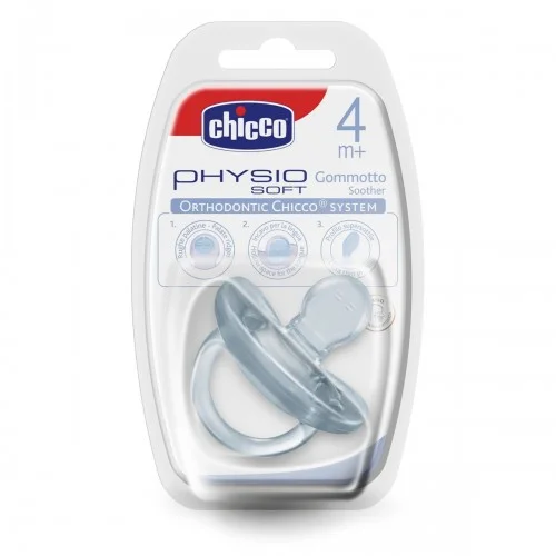  Žindukas ortodontinis PHYSIO SOFT, 6-12M+, Iš silikono