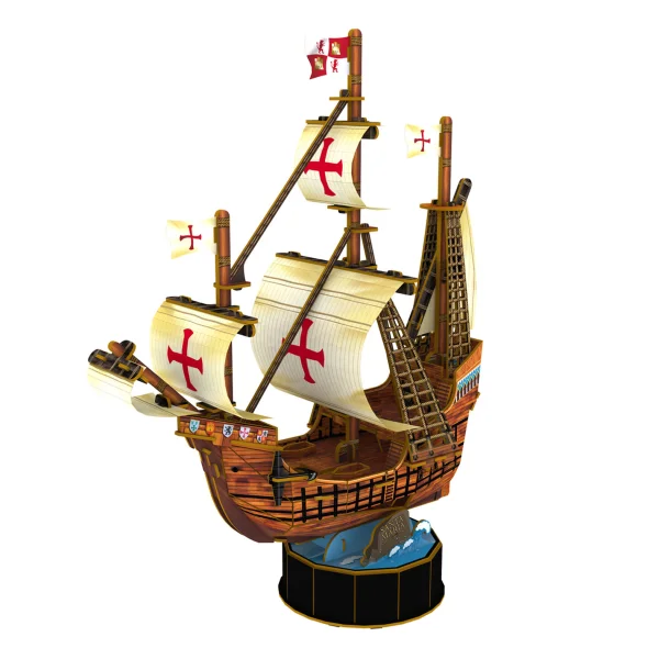 CUBICFUN 3D dėlionė „Laivas Santa Maria“ thumbnail 2