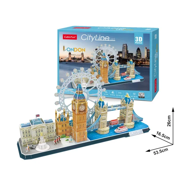 CUBICFUN 3D dėlionė „Londonas“