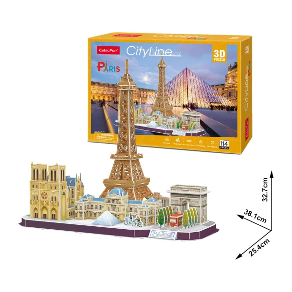 CUBICFUN 3D dėlionė „Paryžius“