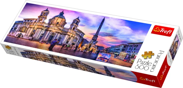 TREFL panoraminė dėlionė „Romoje“, 500 det.