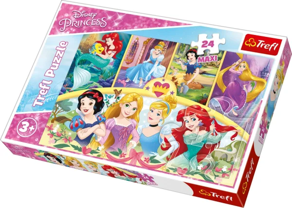 TREFL  24 det. maxi dėlionė „Princesės“, 24 det.
