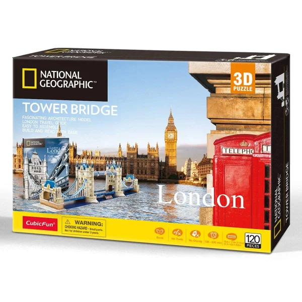 CUBICFUN 3D dėlionė iš serijos „National Geographic“ - „Tauerio tiltas“ thumbnail 2