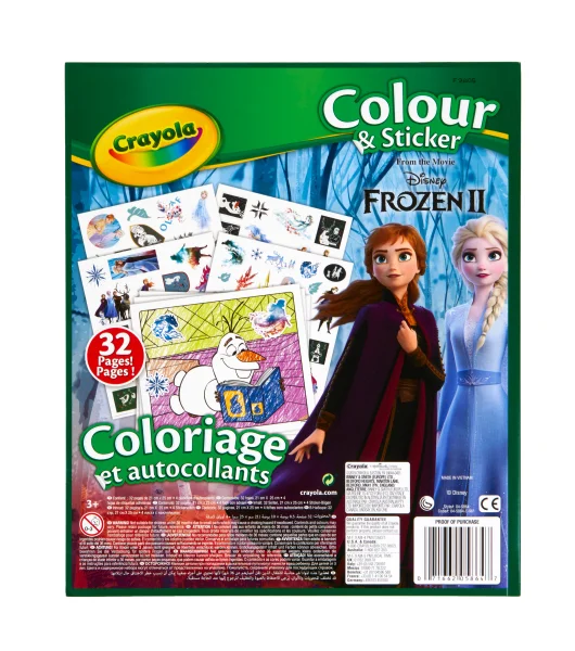 CRAYOLA  Spalvinimo knygelė su lipdukais „Ledo šalis“