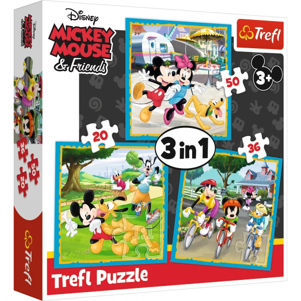 TREFL  3 dėlionių rinkinys „Mikio pelė“