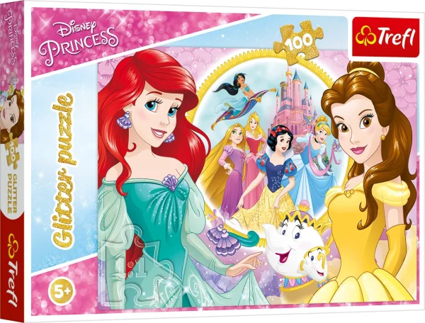 TREFL  Blizgantis dėlionė „Princesės“, 100 det.