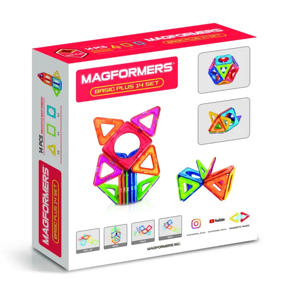  Magnetinis rinkinys „Basic Plus“, 14 vnt.