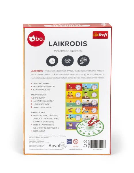  Mokomasis žaidimas „Laikrodis“, lietuvių k.