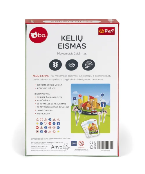  Mokomasis žaidimas „Kelių eismas“, lietuvių k.