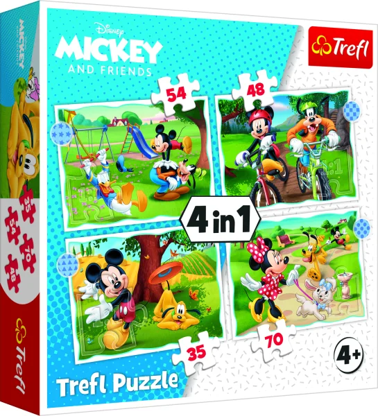 TREFL  4 dėlionių rinkinys „Peliukas Mikis“